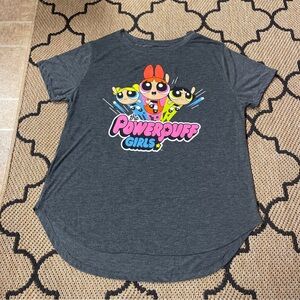 The Powerpuff Girls Shirt Junior Size XXXL 21 Gray T-Shirt 90s Cartoon CN Womens